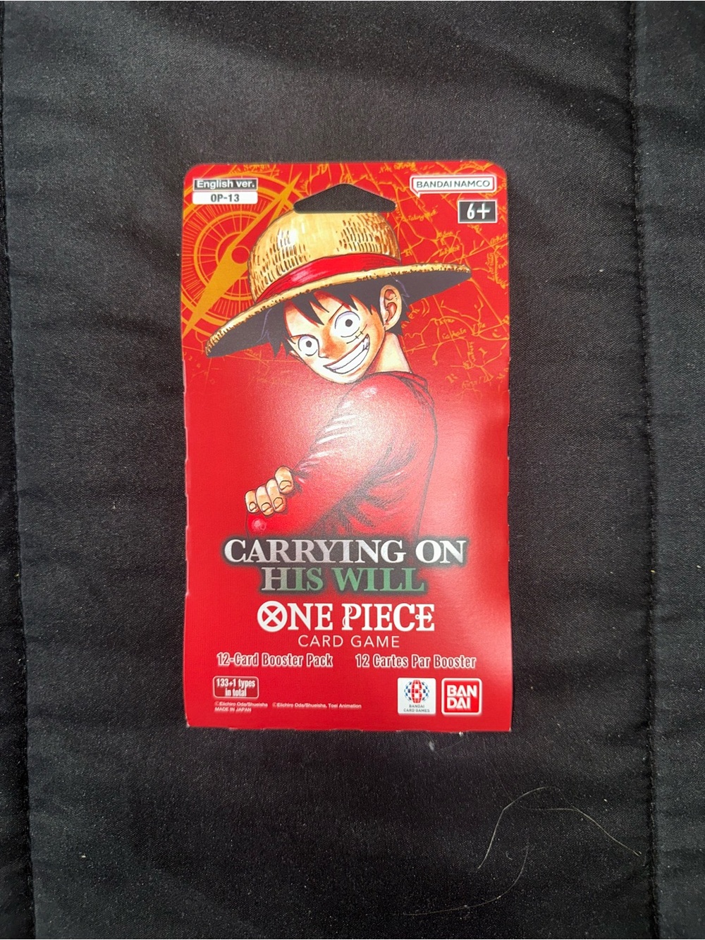 One Piece TCG:  English OP-13 Carrying On His Will 12 Card Booster Pack